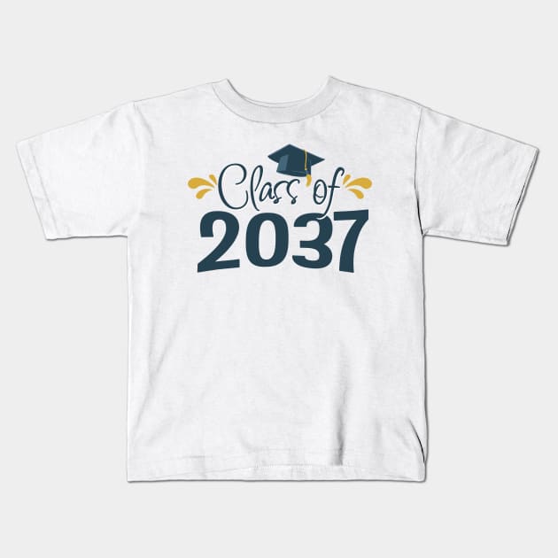 Class Of 2037 Grow With Me Kids T-Shirt by ELMADANI.ABA